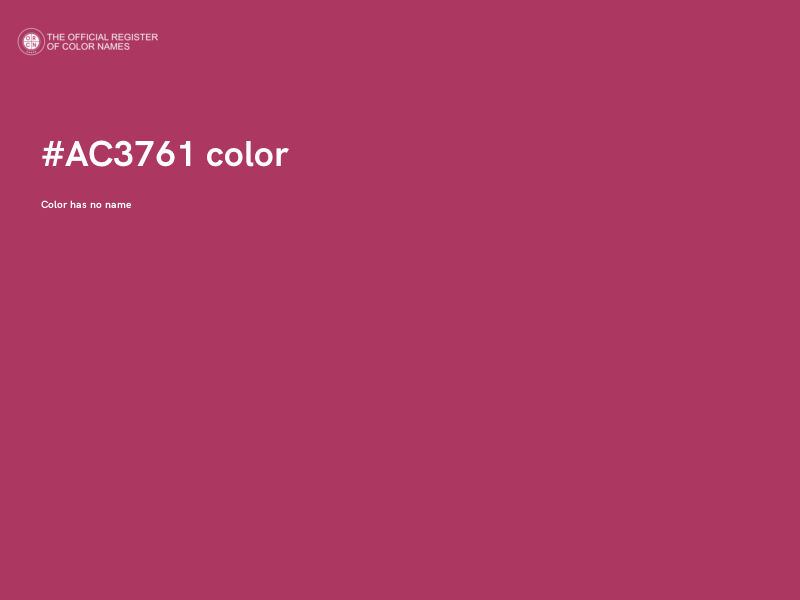 #AC3761 color image