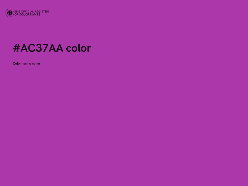 #AC37AA color image