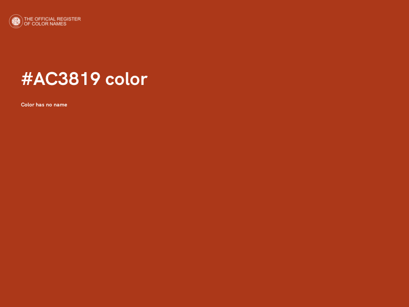 #AC3819 color image