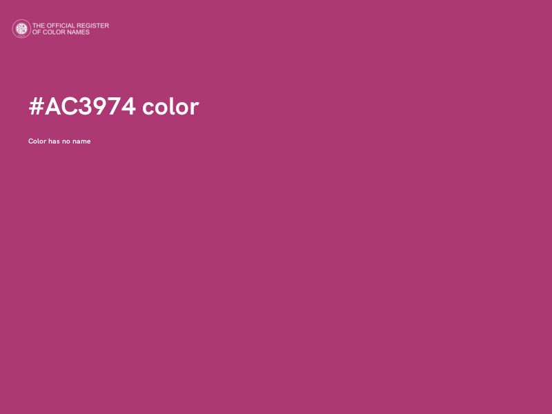#AC3974 color image