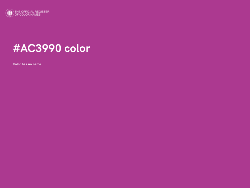 #AC3990 color image