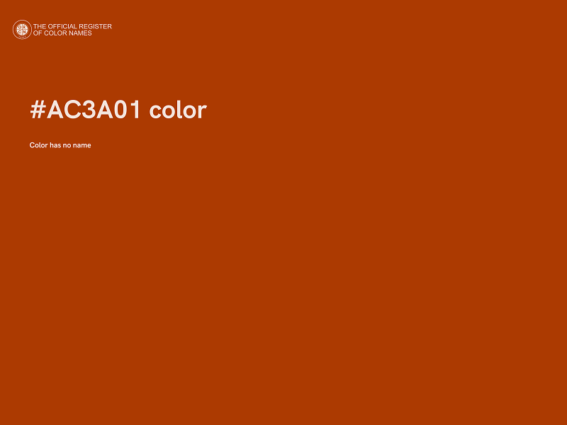 #AC3A01 color image