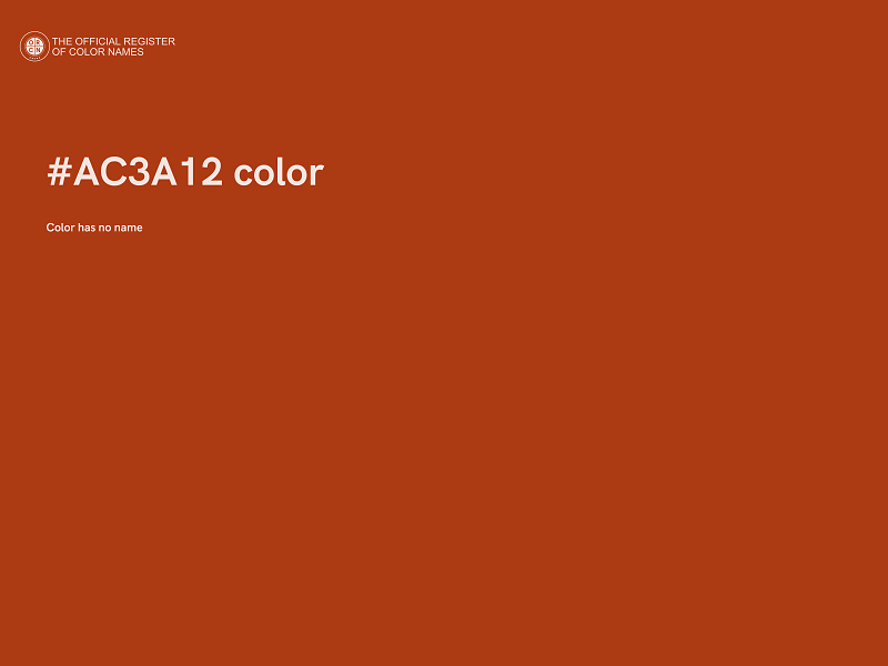 #AC3A12 color image