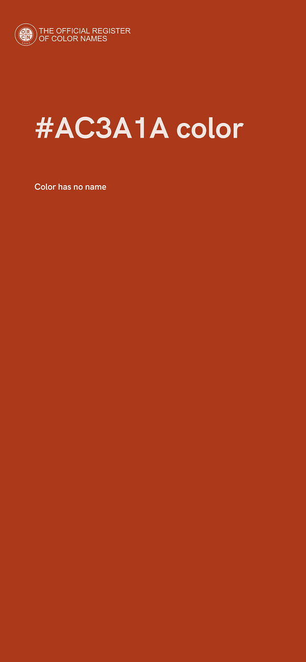 #AC3A1A color image
