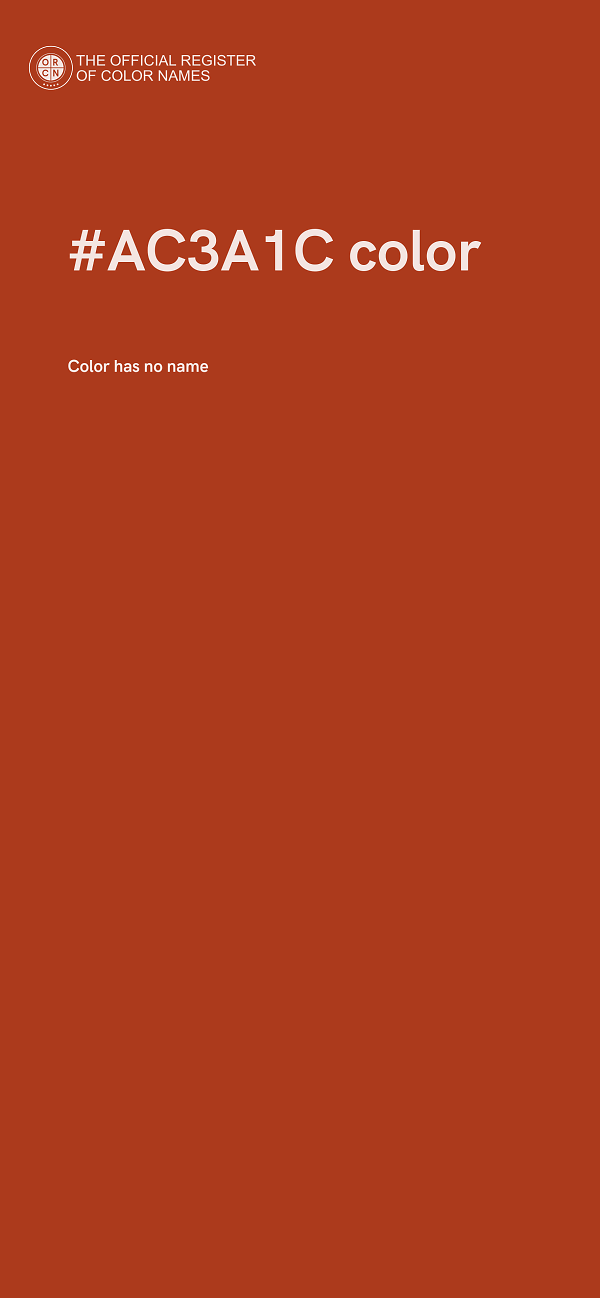 #AC3A1C color image