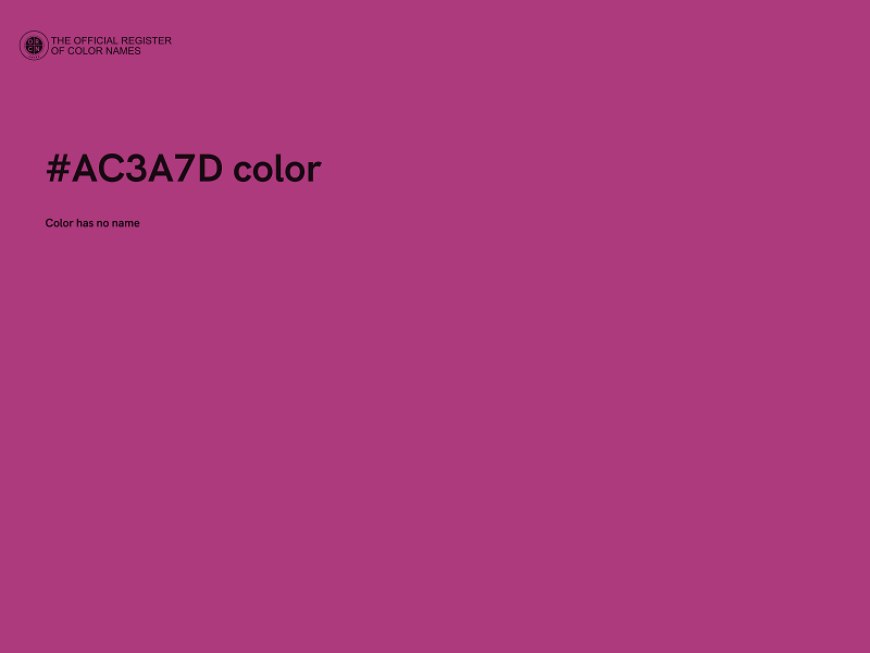 #AC3A7D color image