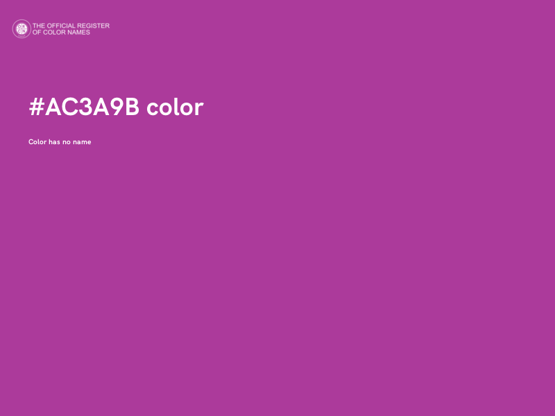 #AC3A9B color image