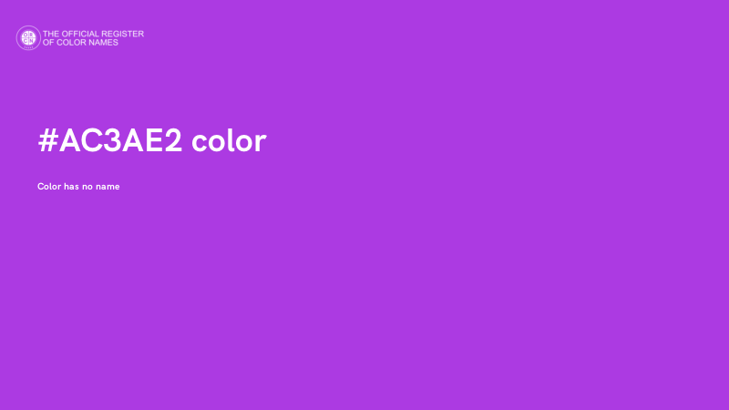 #AC3AE2 color image