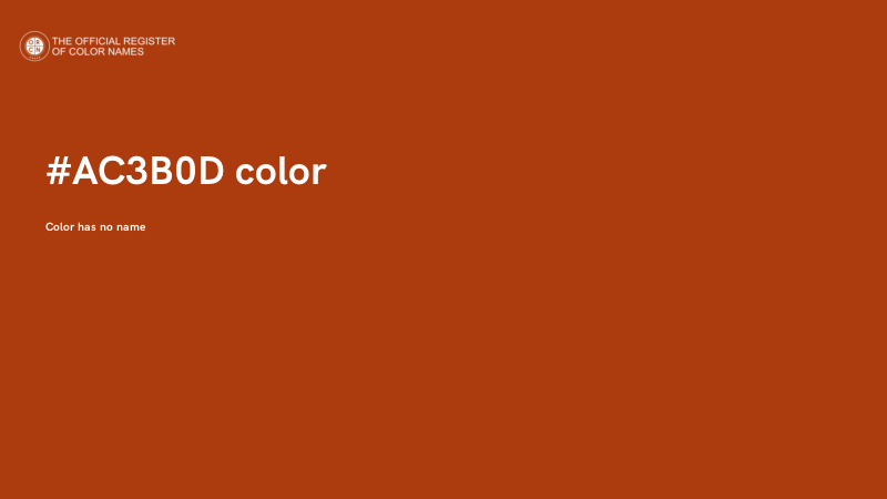 #AC3B0D color image