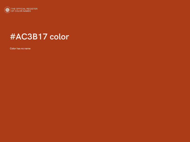 #AC3B17 color image