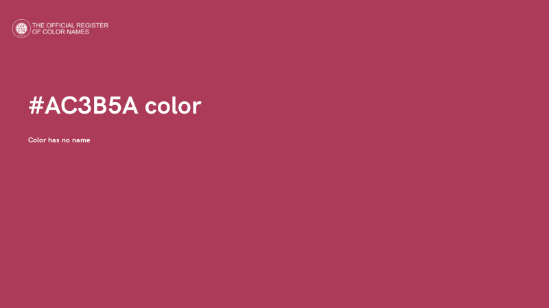 #AC3B5A color image