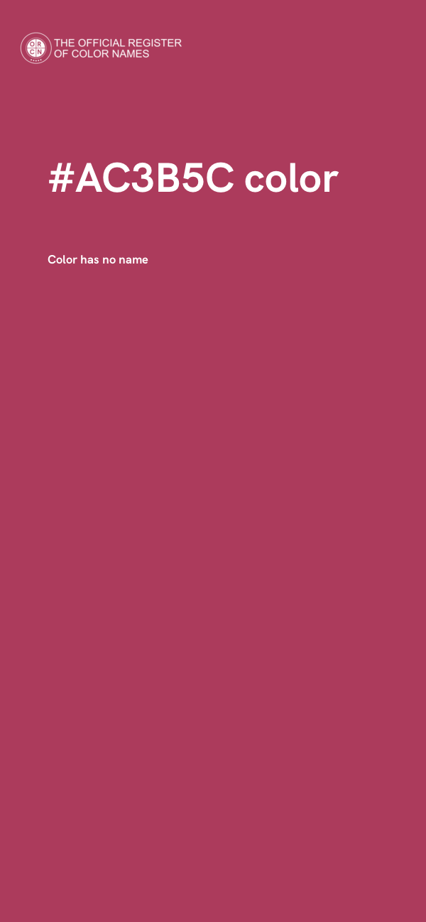 #AC3B5C color image