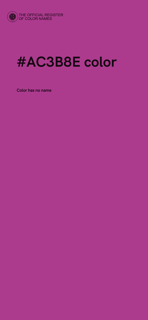 #AC3B8E color image