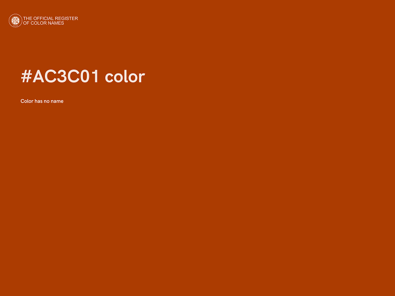 #AC3C01 color image