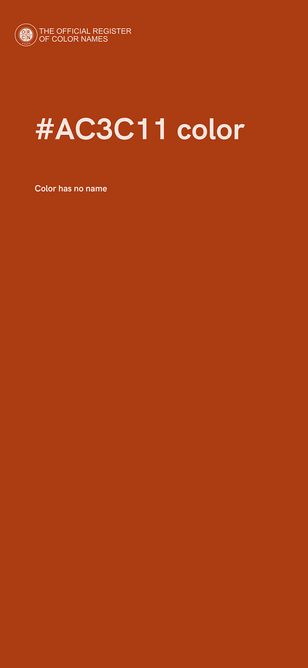 #AC3C11 color image
