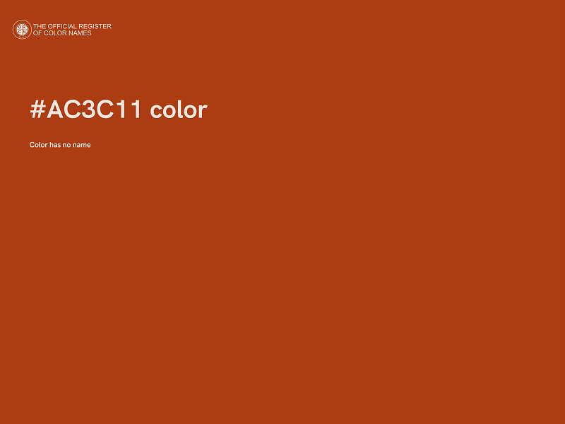#AC3C11 color image