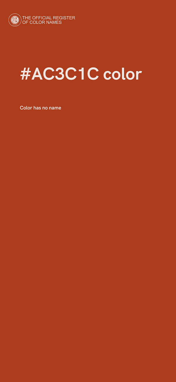 #AC3C1C color image