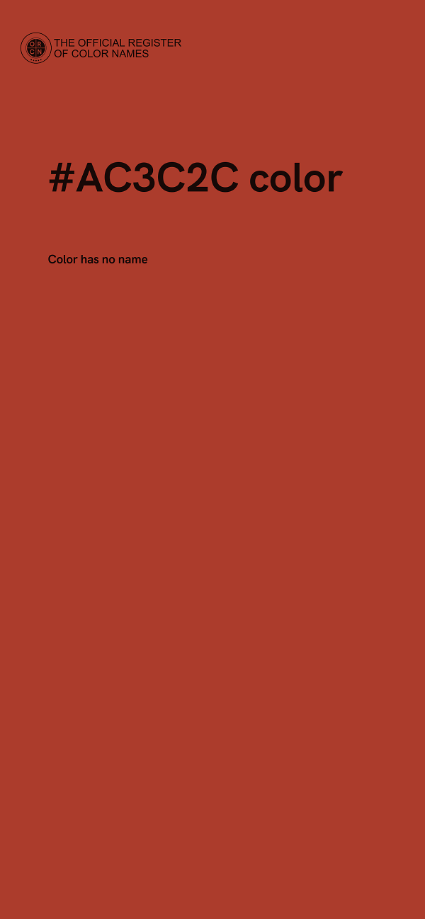 #AC3C2C color image