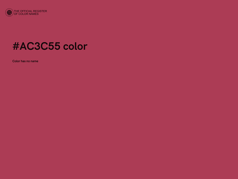 #AC3C55 color image