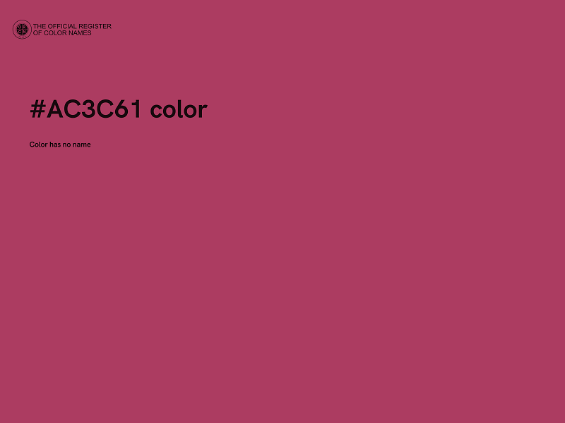 #AC3C61 color image