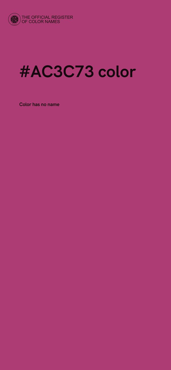 #AC3C73 color image
