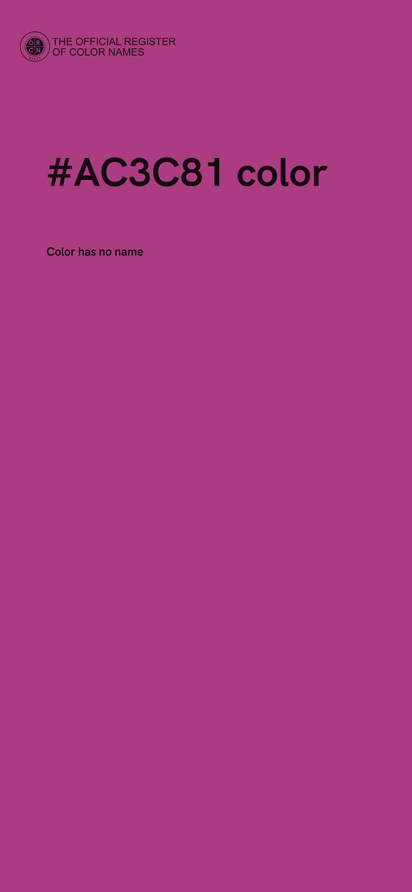 #AC3C81 color image