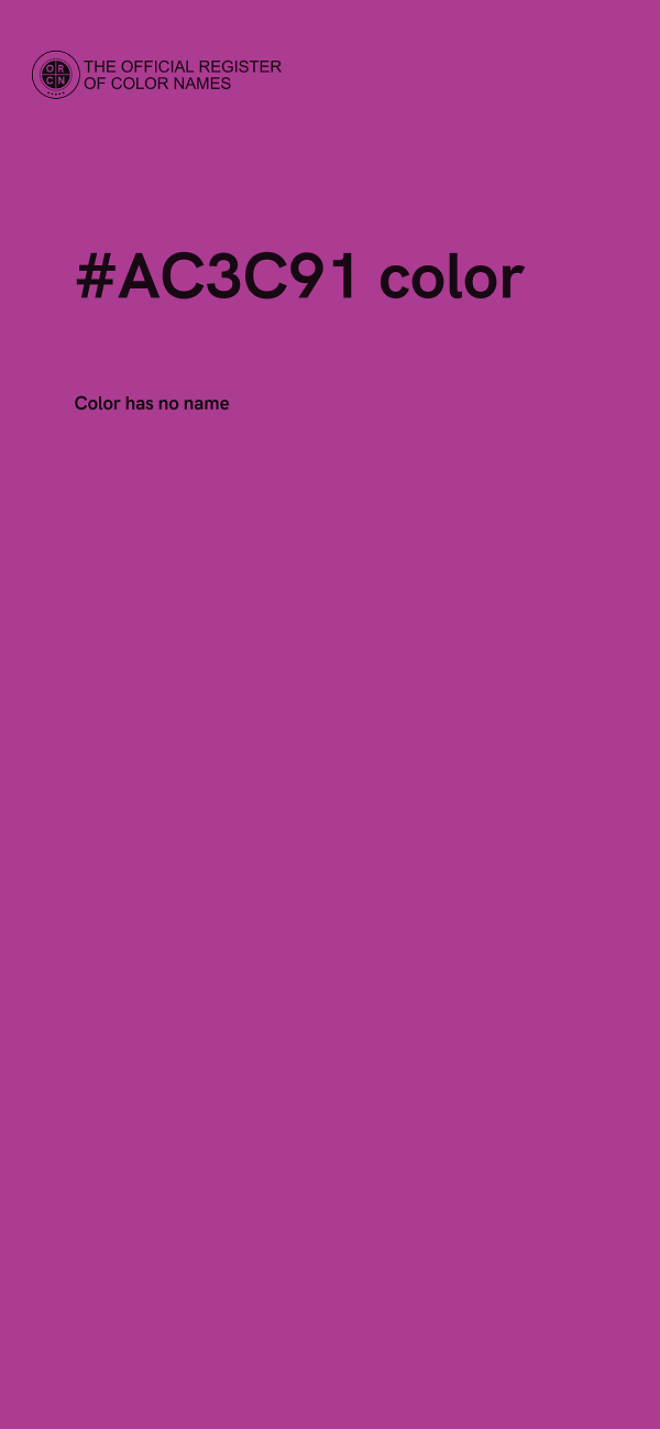 #AC3C91 color image