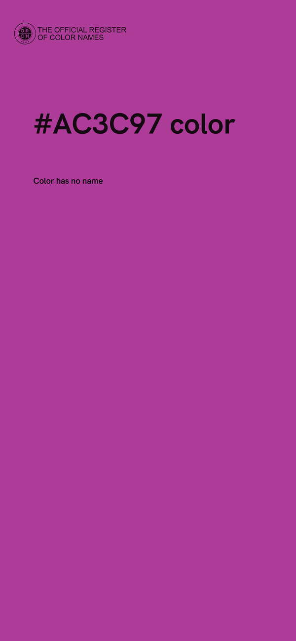 #AC3C97 color image
