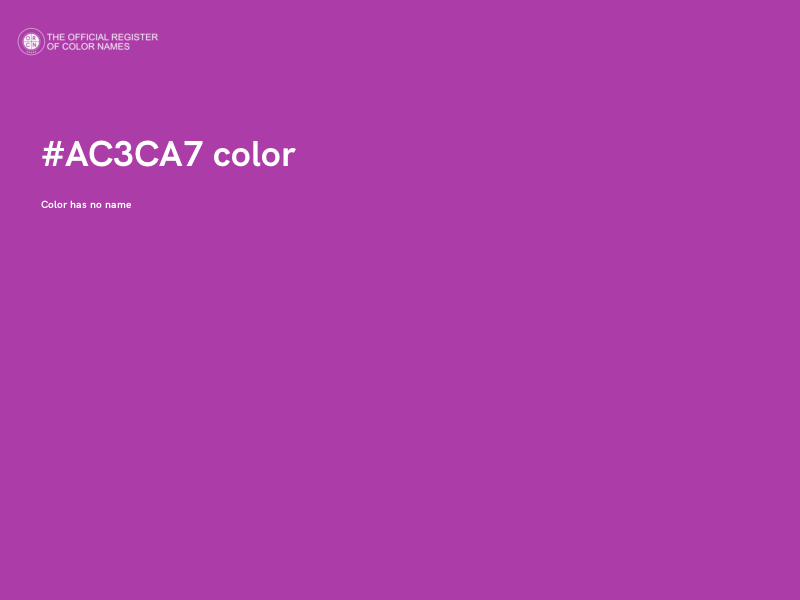#AC3CA7 color image