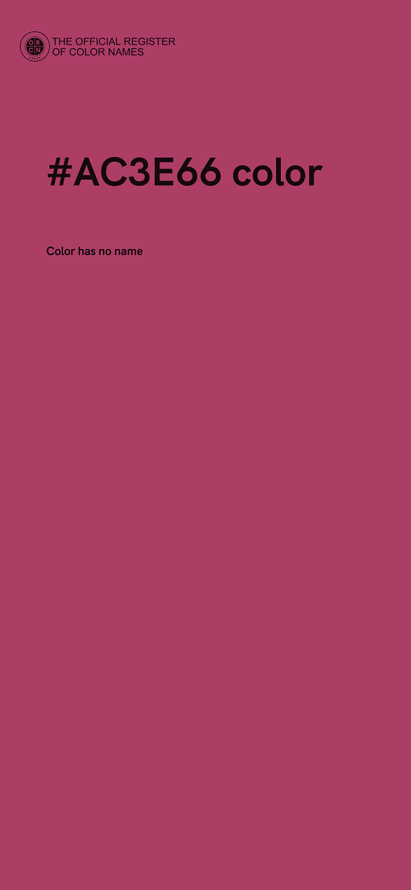 #AC3E66 color image