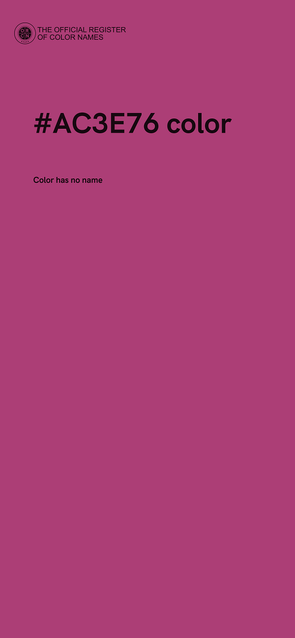 #AC3E76 color image