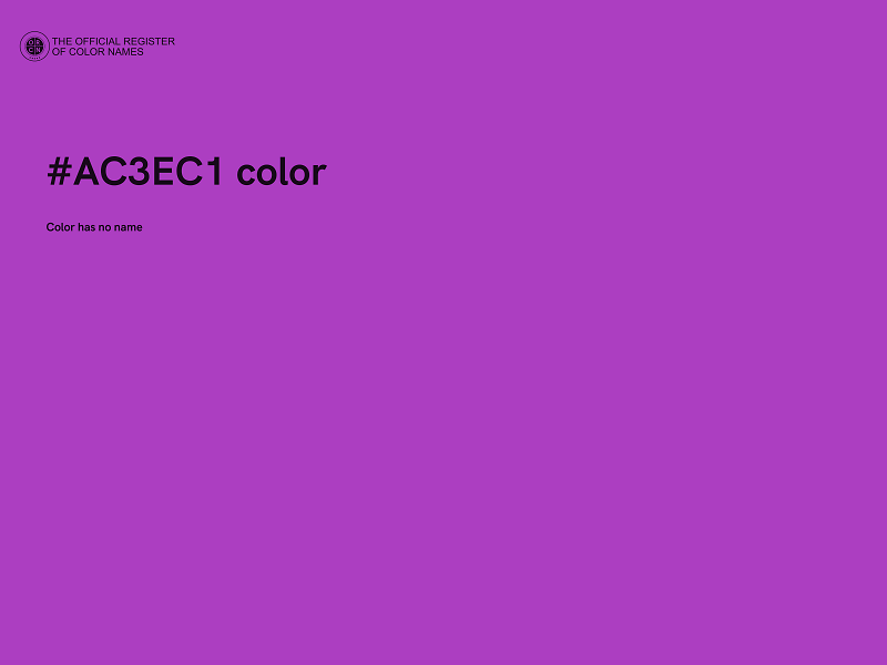 #AC3EC1 color image