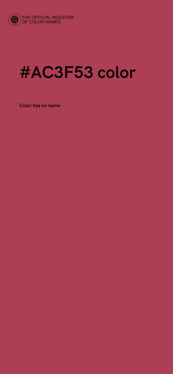 #AC3F53 color image