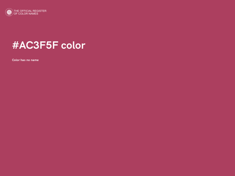 #AC3F5F color image