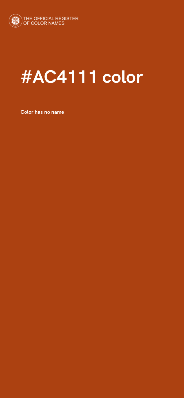#AC4111 color image