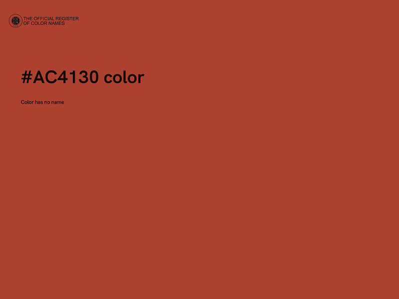 #AC4130 color image
