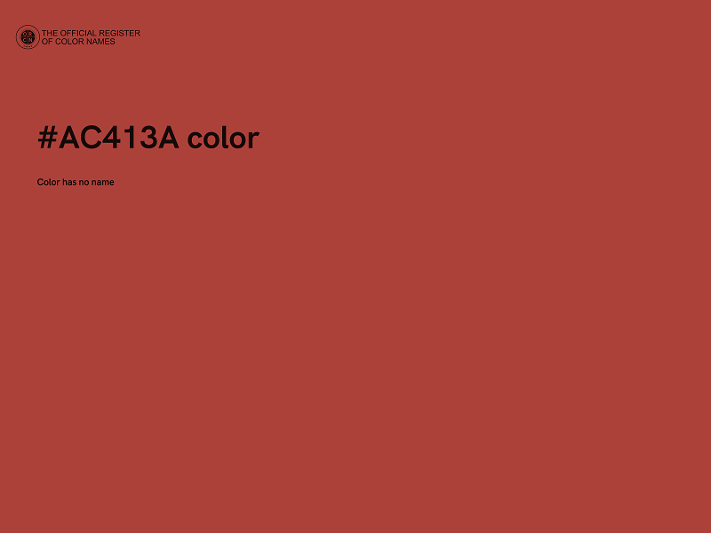 #AC413A color image
