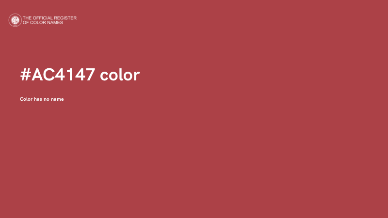 #AC4147 color image