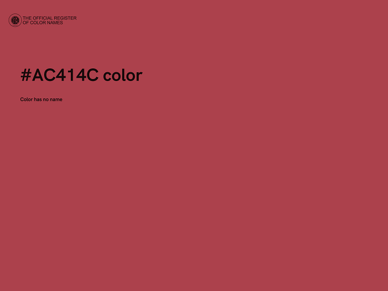 #AC414C color image