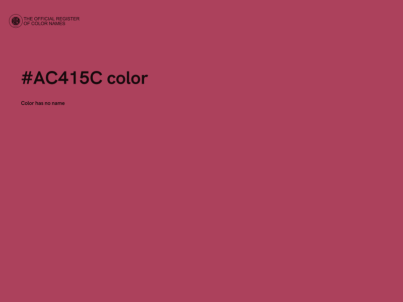 #AC415C color image