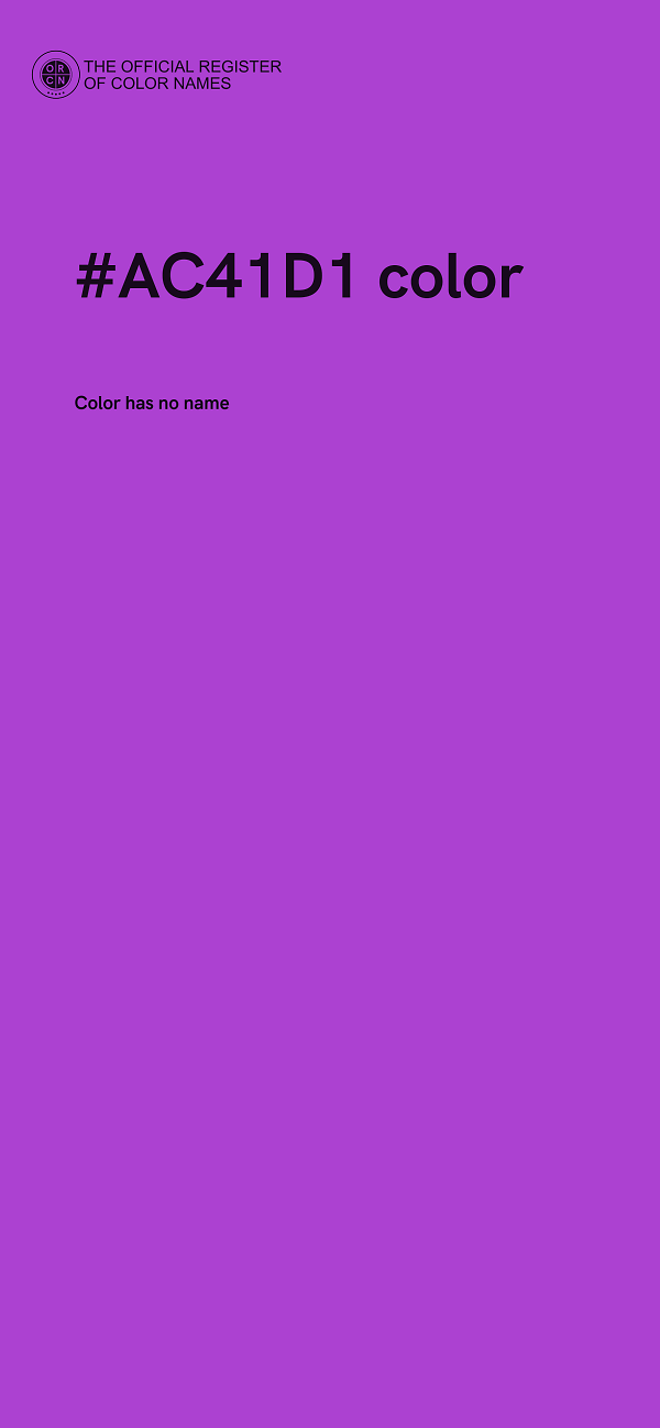 #AC41D1 color image