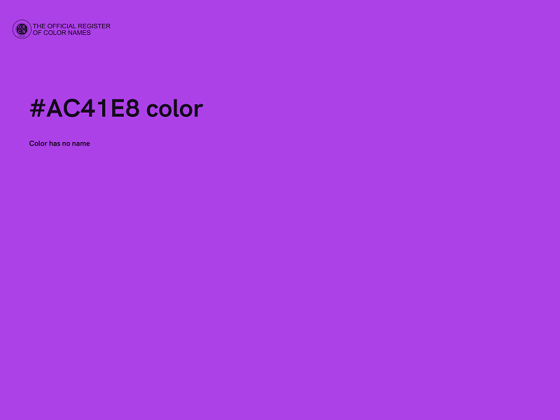#AC41E8 color image