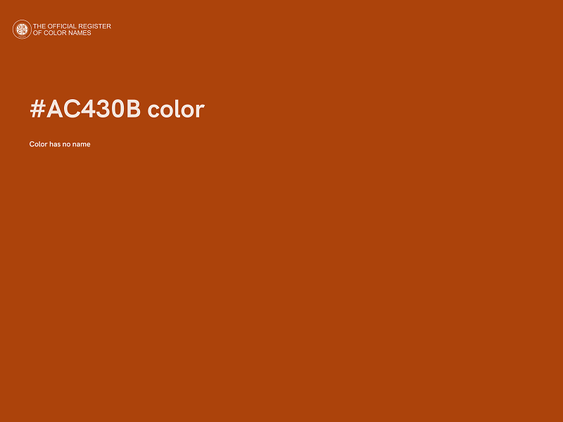 #AC430B color image