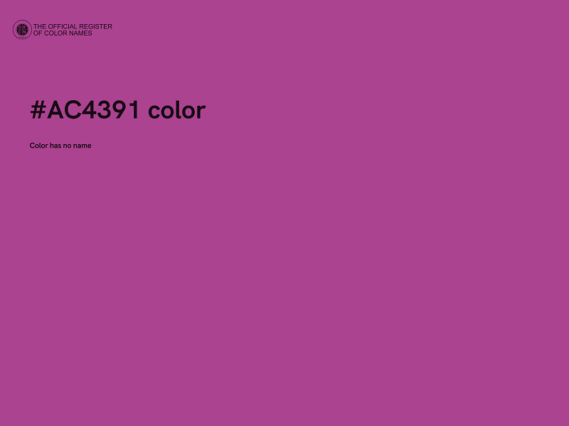 #AC4391 color image