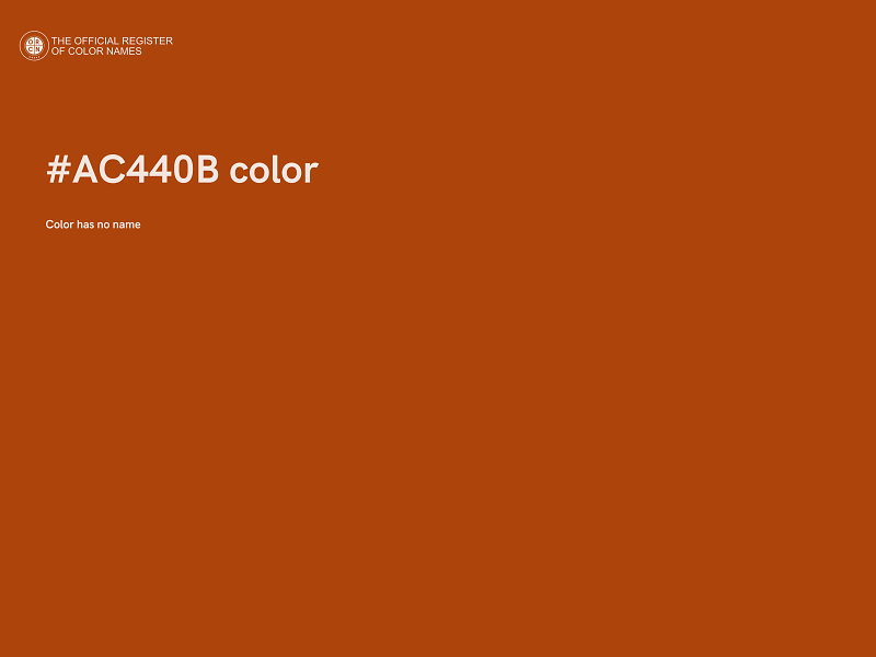 #AC440B color image