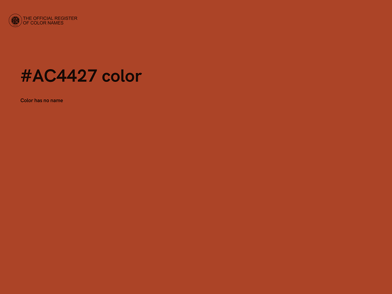 #AC4427 color image