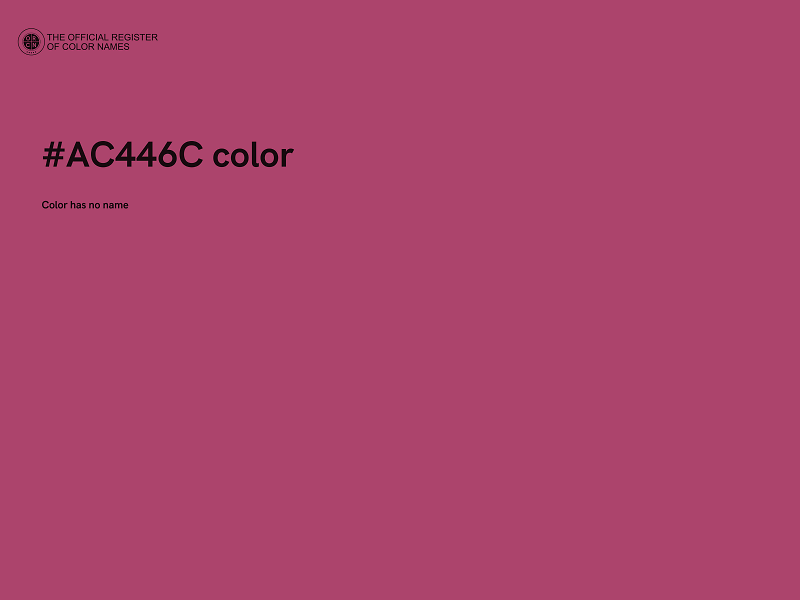 #AC446C color image