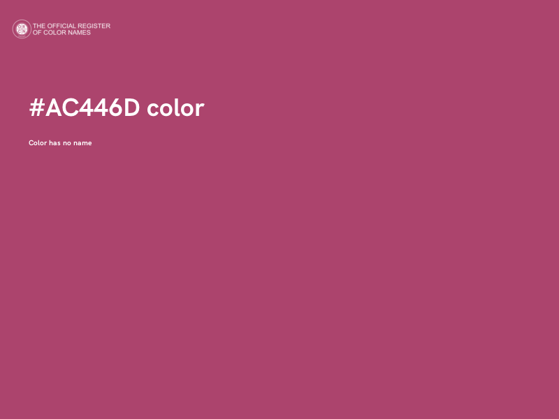 #AC446D color image