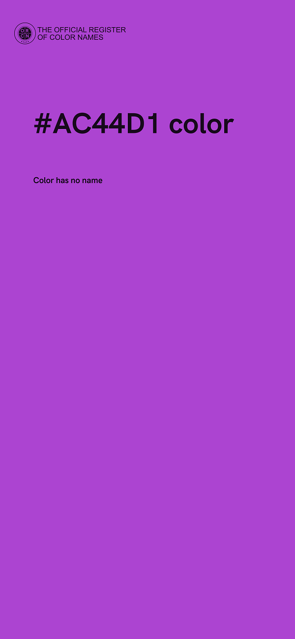 #AC44D1 color image