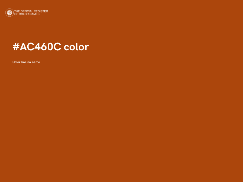 #AC460C color image